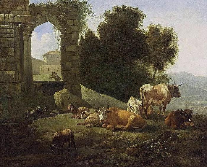 Willem Romeijn Italianate Landscape oil painting image